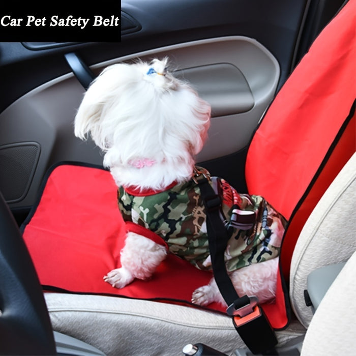 1pc Adjustable Car Seatbelt Harness for Pets, Dog & Cat Safety Seat Belt Lead