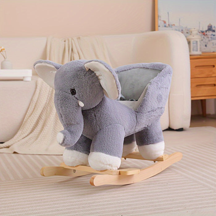 Elephant Rocking Horse, Baby Use, Home Outdoor Use, Baby Birthday Gift, Christmas Gift