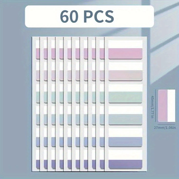 240/120/60pcs Colorful Adhesive Index Labels Stickers, with Writing Pen, for Office, Reading Notes, Office Supplies