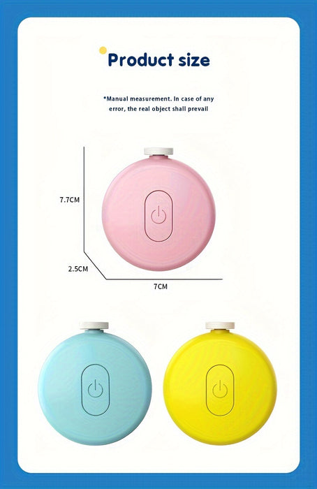 Electric Nail Trimmer, Safety Nail Clipper Set, With Replaceable 6 Grinding Head, Low Noise Handheld Ergonomic Design Beauty Kit, For And Children Adult Toe Nails