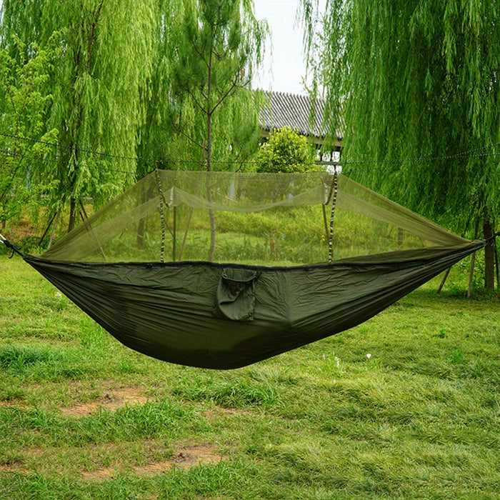 Anti-Rollover Double Hammock with Mosquito Net for Outdoor Camping and Home Use Christmas Gift