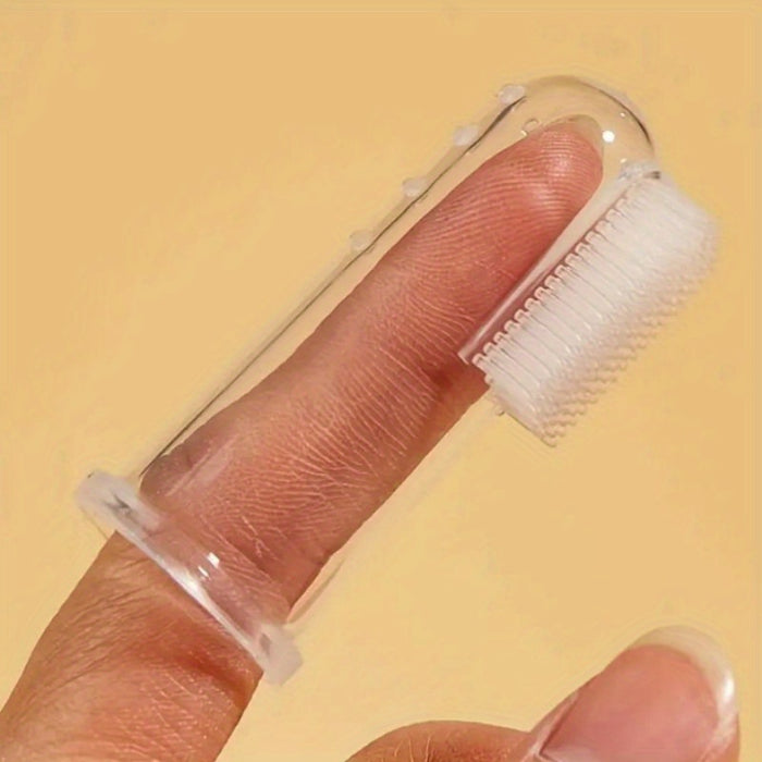 1pc Finger Toothbrush For Dog & Cat, Dog Fingertip Toothbrush, Finger Brush For Pets Tooth Cleaning