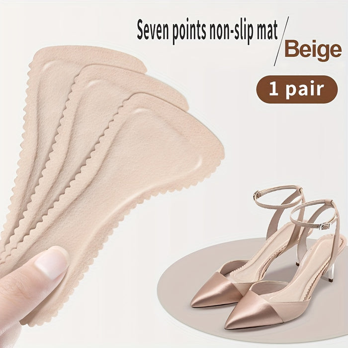 1pair Non-slip Cropped Insoles, High-heeled Shoes Insoles, Soft Breathable Sweat-absorbing Insoles