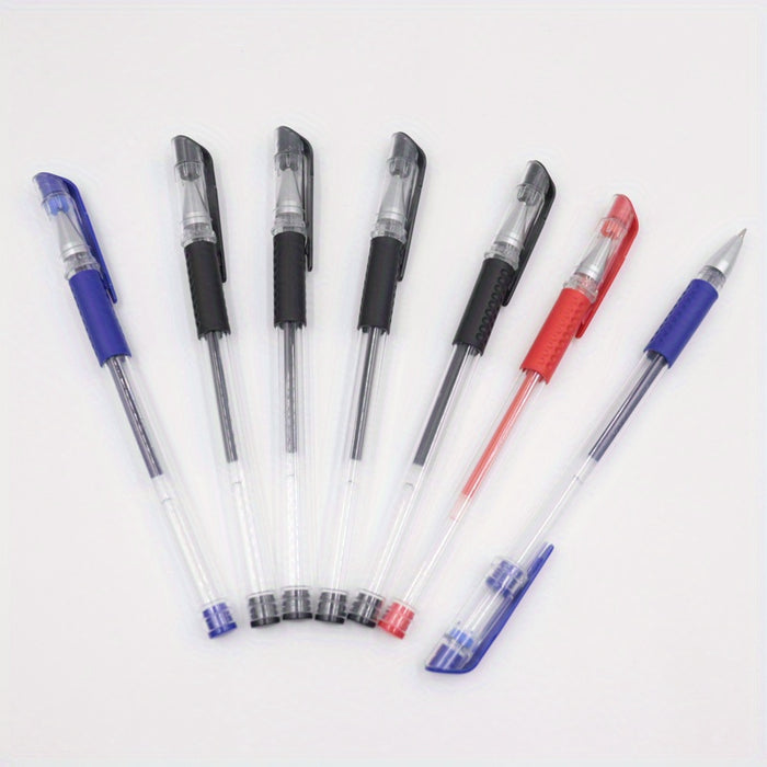 10pcs Gel Pens Set Black Blue Red Refill Gel Pen Bullet Tip 0.5mm School & Office Supplies Stationery kawaii accessories stationery Japanese Office School Cute
