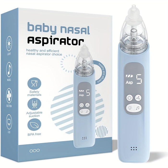 Baby Suction Device, Toddler Electric Suction Device, Automatic Suction Device, Portable Suction Device, Perfect Gift For Families, 5-level Suction, Soothing Light And Nursery Rhymes