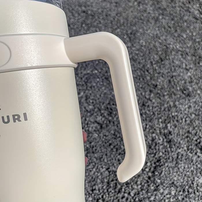1140ML Stainless Steel Large Capacity Water Cup, Insulation Car and Simple Office Straw Ice Tumbler