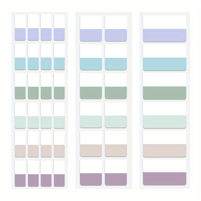 240/120/60pcs Colorful Adhesive Index Labels Stickers, with Writing Pen, for Office, Reading Notes, Office Supplies