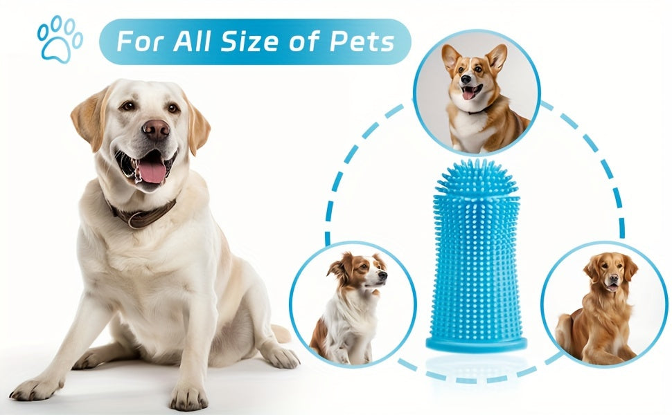 Super Soft Silicone Toothbrush - Perfect For Cleaning Your Dog Or Cat's Teeth!