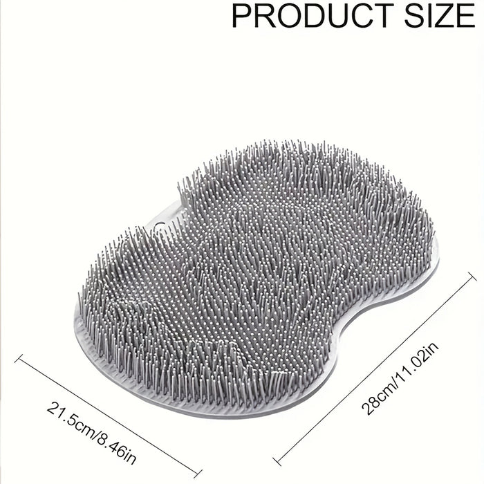 [1pc Deep Cleaning Foot Scrubber] 1pc SoftBreeze Silicone Foot Scrubber Pad with Suction Cup, Hypoallergenic Non-Slip Deep Cleaning Foot Massager for Shower, Unscented Manual Exfoliating Foot Brush for Home Bathroom Use