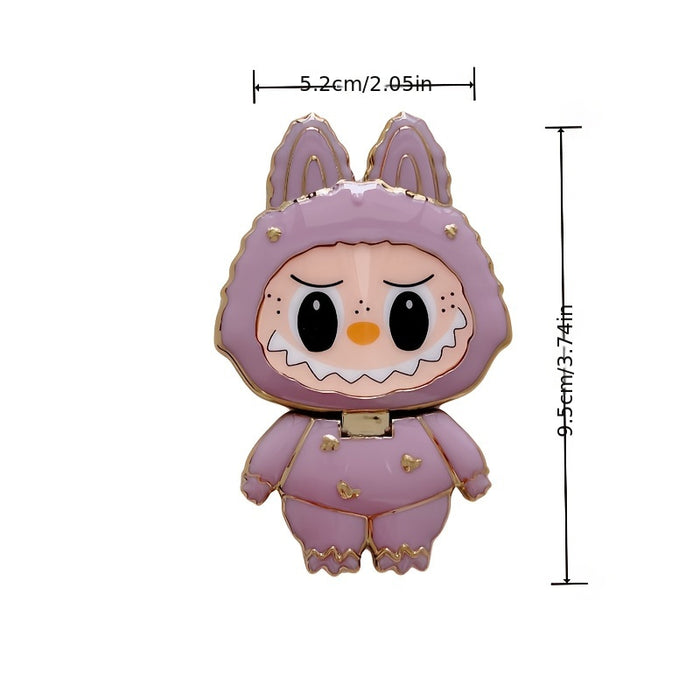 [Cute Animal Design Mounts] Cartoon Character ABS Phone Holder Stickers, Waterproof Adhesive Mounts, Cute Animal Design, with Horizontal and Vertical Support for Makeup Mirror and Mobile Phone