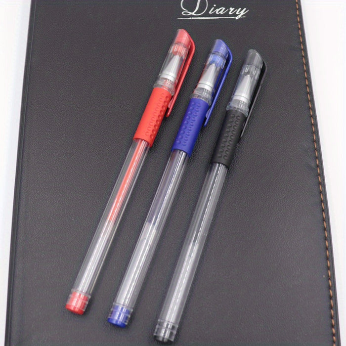 10pcs Gel Pens Set Black Blue Red Refill Gel Pen Bullet Tip 0.5mm School & Office Supplies Stationery kawaii accessories stationery Japanese Office School Cute