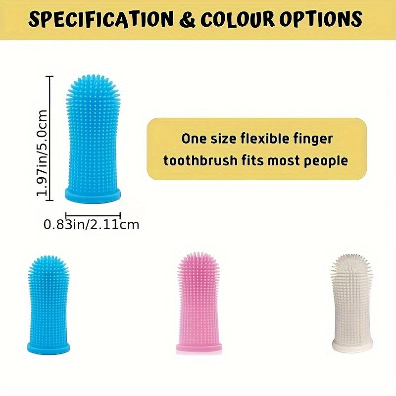 Super Soft Silicone Toothbrush - Perfect For Cleaning Your Dog Or Cat's Teeth!