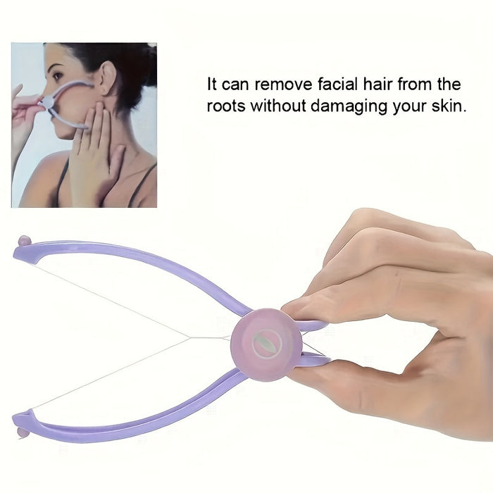 1pc Pain-Free Facial Hair Remover, Spring Coil Waxing Tool for Cheeks, Eyebrows, and Chin, Portable DIY Beauty Tool for Women, Non-Waterproof, Low Allergenic, for Face Use