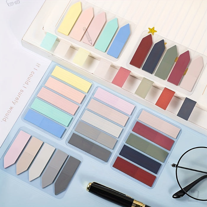 100pcs 100-Pack Portable Sticky Notes: Creative Index Markers & Note Stickers for Students, Index Cards, and Bookmarks