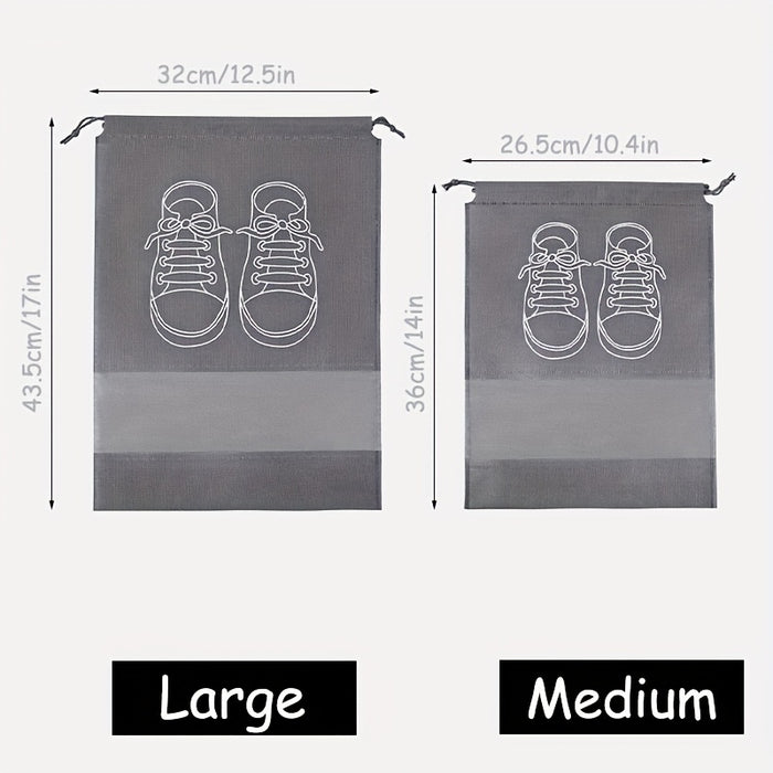 1pc Durable Travel Shoe Storage Bag with Drawstring Closure, Anti-Yellowing, Moisture-Proof, Dust-Free Protection for Shoes
