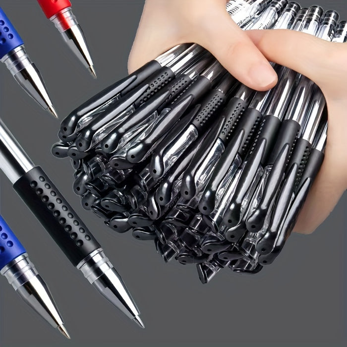 10pcs Gel Pens Set Black Blue Red Refill Gel Pen Bullet Tip 0.5mm School & Office Supplies Stationery kawaii accessories stationery Japanese Office School Cute