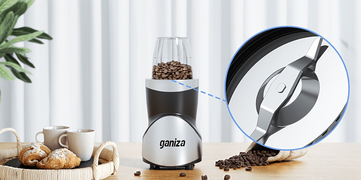 Ganiza Smoothie Juicers, Blender For Shakes And Smoothies, 15pcs Personal Blender And Grinder Combo For Kitchen, Smoothies Maker With 4 BPA-Free Portable Blender Cup, Nutritious Recipe, MAX 900W, Gifts For Family And Friends