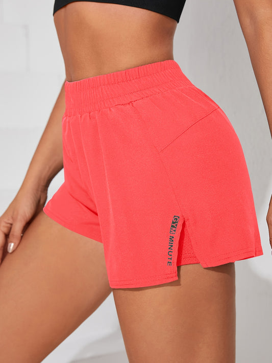 Womens Quick-Dry Casual Athletic Yoga Shorts with Pockets - Elastic Waistband, Slight Stretch Polyester Fabric, Machine Washable - Perfect for Running, Gym, Spring, Summer, and Fall Seasons