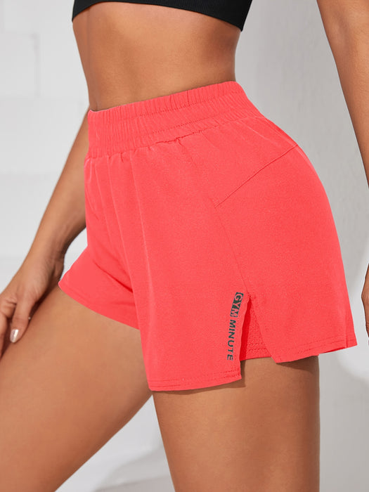 Womens Quick-Dry Casual Athletic Yoga Shorts with Pockets - Elastic Waistband, Slight Stretch Polyester Fabric, Machine Washable - Perfect for Running, Gym, Spring, Summer, and Fall Seasons