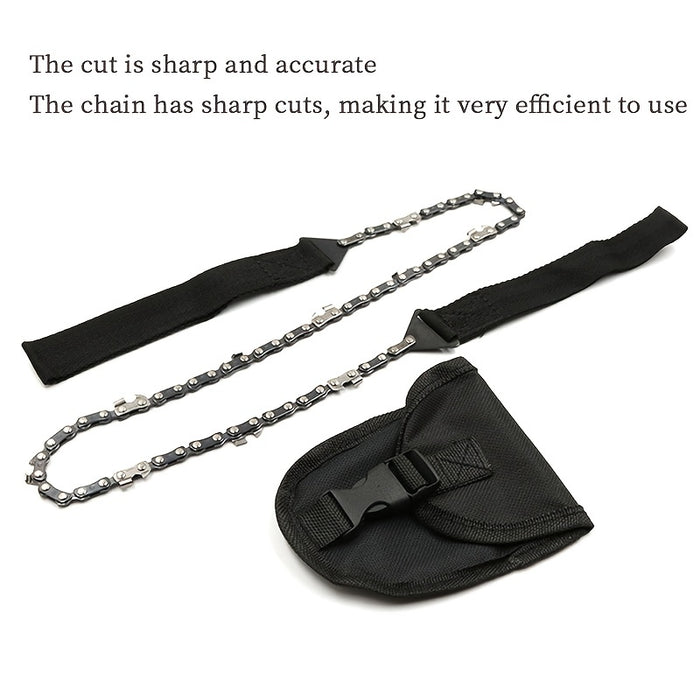 Ultimate Pocket Chainsaw: Portable, Non-Slip Handle & Sharp Teeth Blades for Garden, Wood Cutting, Hiking & Camping
