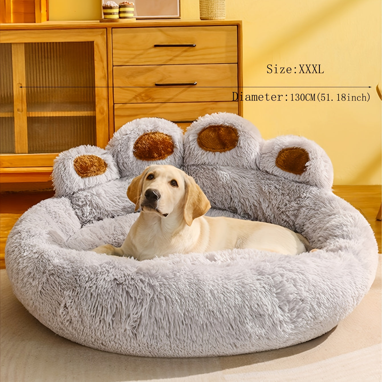 Soft Long Plush Cat kennel dog kennel winter warm pet bed Cat Bed Cat Mat Animals Sleeping Sofa Christmas Gift