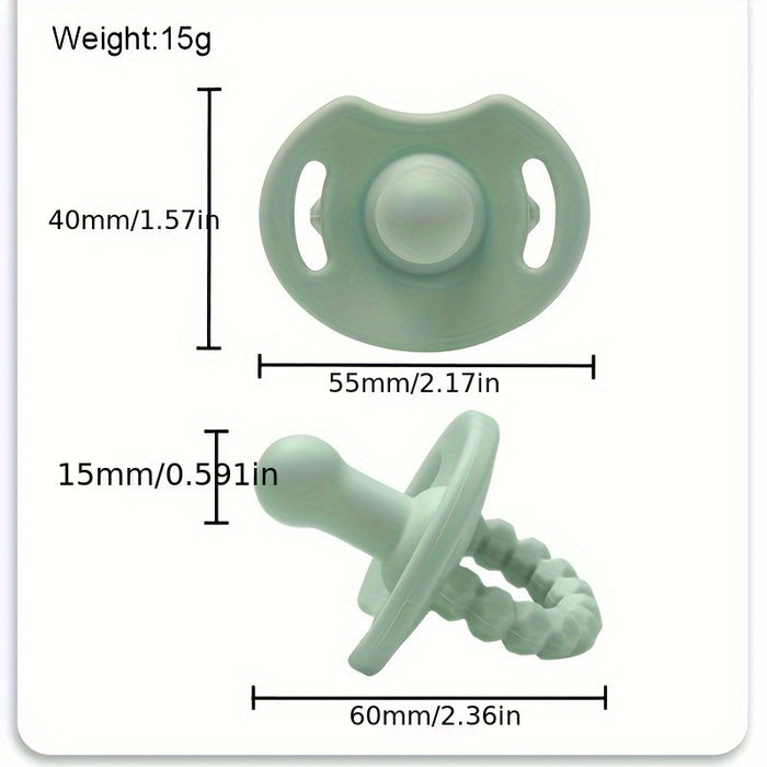 3packs Silicone Baby Pacifier - BPA Free, 100% Food Grade Silicone - For Baby & Toddlers - Perfect for Halloween & Christmas Gifts