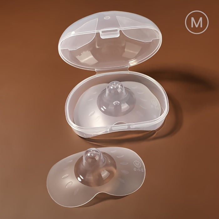 2pcs Breastfeeding Nipple Shields - Butterfly Shaped Silicone Nipple Protectors, Soft Nipple Covers - For Nursing Mothers -  Suitable for Sore or Flat Nipples -  Perfect Gift for New Moms