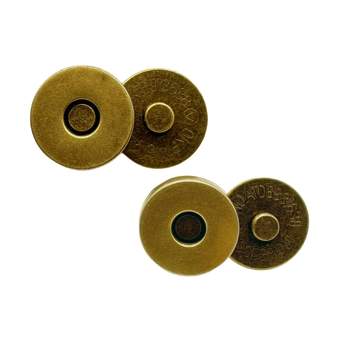 Pack Of 10 Magnetic Clasps, 14-18MM, For Handbags, Wallets, Craft Bags, And Accessories
