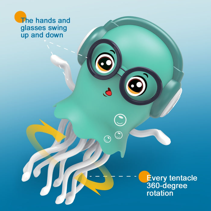 Interactive Dancing & Crawling Octopus Toy with Sound & Motion - Realistic 8-Arm Doll-like Squid Robot for, Party Favors, Sensory Play (Pink/Green/Yellow) - Crawling Tentacle Toy for &