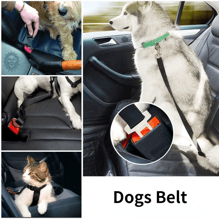 1pc Adjustable Car Seatbelt Harness for Pets, Dog & Cat Safety Seat Belt Lead