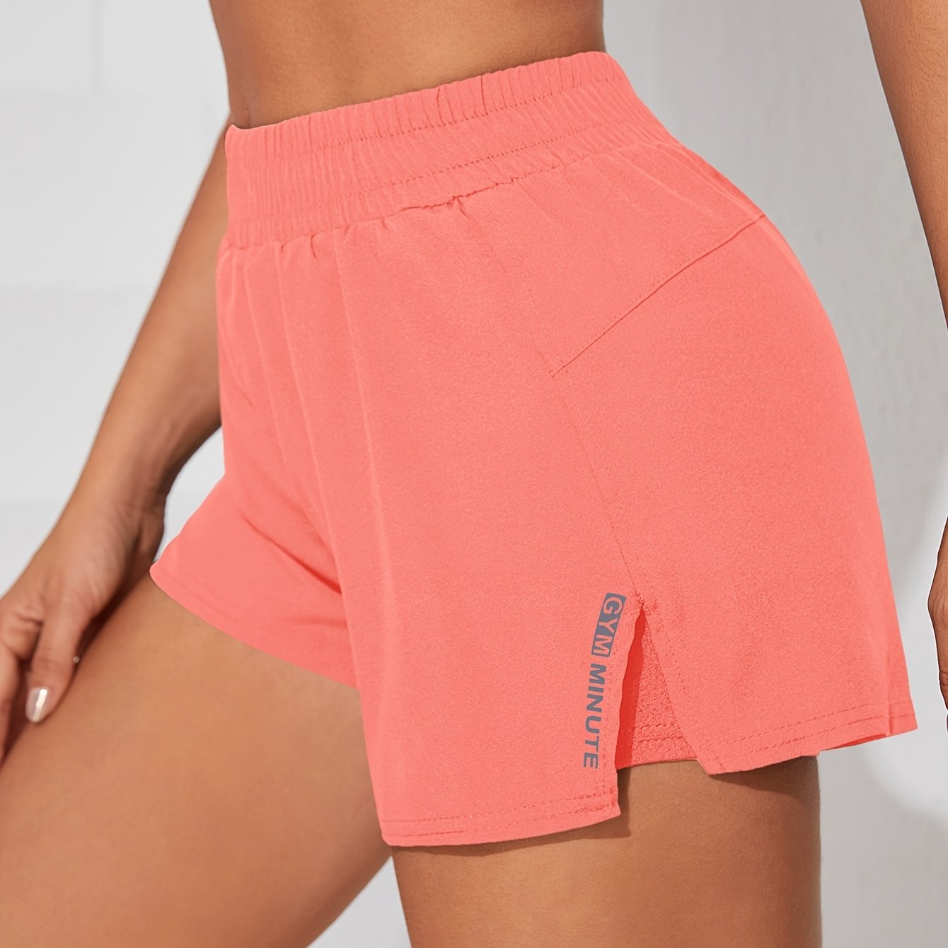 Womens Quick-Dry Casual Athletic Yoga Shorts with Pockets - Elastic Waistband, Slight Stretch Polyester Fabric, Machine Washable - Perfect for Running, Gym, Spring, Summer, and Fall Seasons