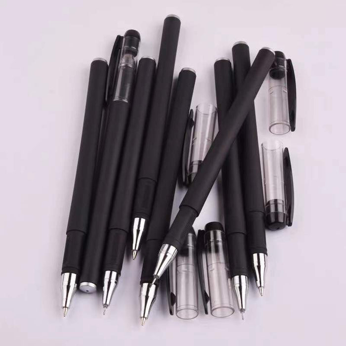 10-piece 10-Piece Gel Pen Set: Red, Black, Water & Carbon Pens for Students, Exams & Office Use