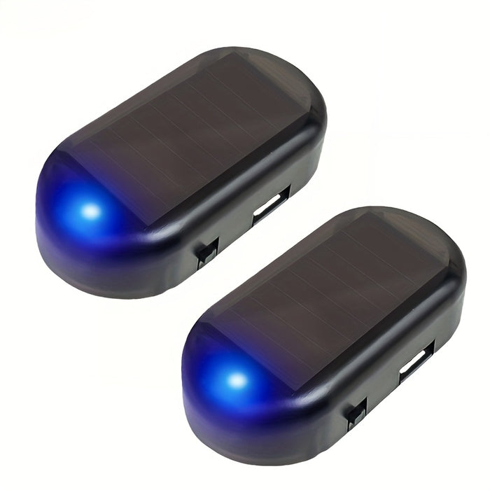 1pc Solar Powered Anti-Theft Car Light, USB Rechargeable LED Motion Sensor Interior Decoration, 5V Non-Waterproof, 50mAh Lithium Polymer Battery, for Vehicle Security and Ambiance