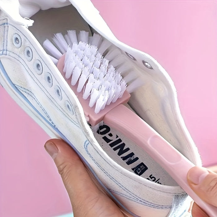 5-in-1 Durable Shoe Brush: Plastic Material for Efficient Cleaning