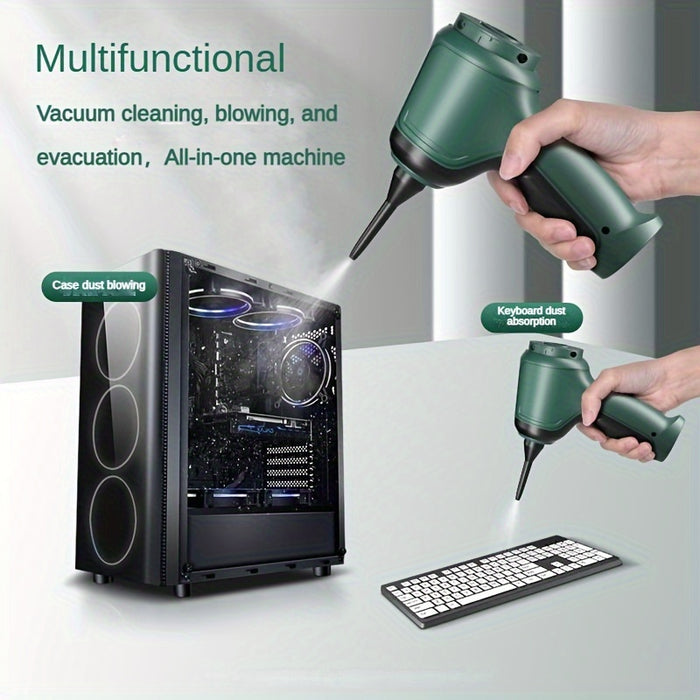 3-in-1 Wireless Vacuum Cleaner: Powerful Suction, Air Extraction & Dust Blowing for Home & Car Use