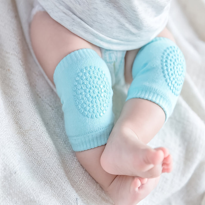 6 Pairs of Baby Crawling Non-Slip Knee Pads, Unisex Baby Toddler Knee Pads, Cartoon Elastic Knee Pads, Four Seasons Warm Accessories
