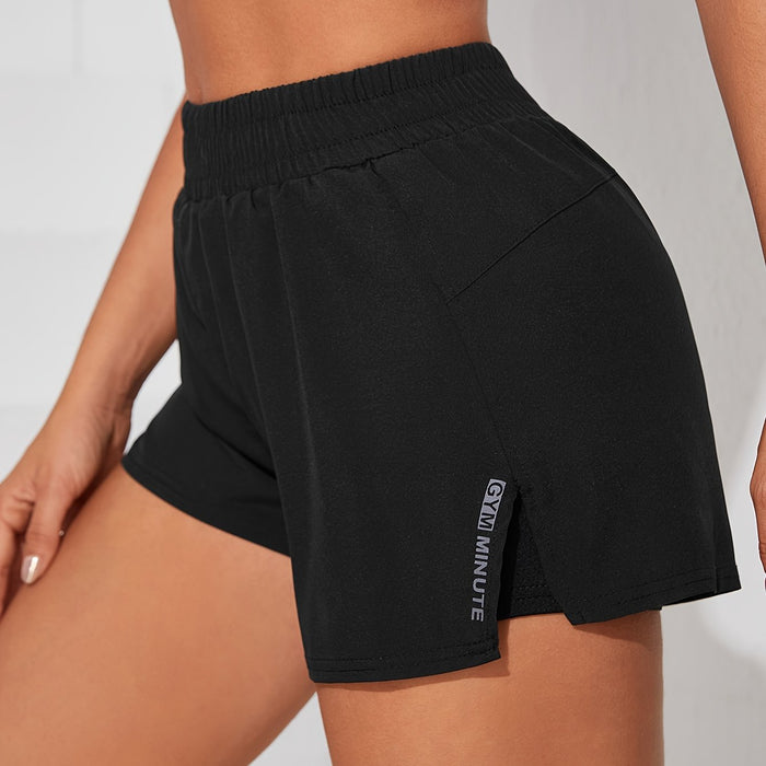 Womens Quick-Dry Casual Athletic Yoga Shorts with Pockets - Elastic Waistband, Slight Stretch Polyester Fabric, Machine Washable - Perfect for Running, Gym, Spring, Summer, and Fall Seasons