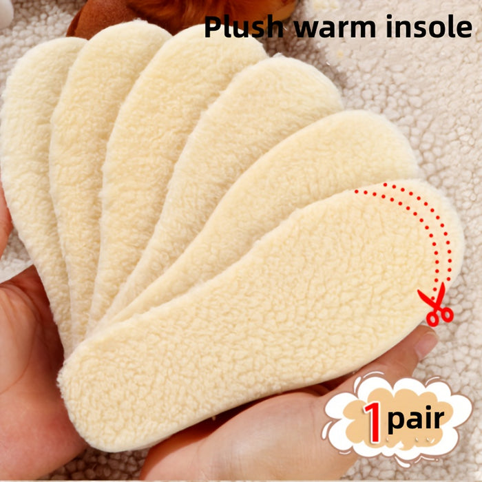 Winter Plus Velvet Thickened Cuttable Insoles - Sweat-Absorbing Moisture-Proof Comfortable Insoles