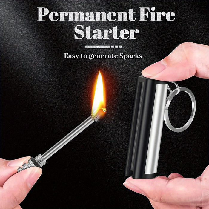 A Pack Of 5 Everlasting Match Lights, A Golden Fire Starter Match Light, A Waterproof Emergency Survival Match Light, Unlimited For Outdoor Camping (oil-free)