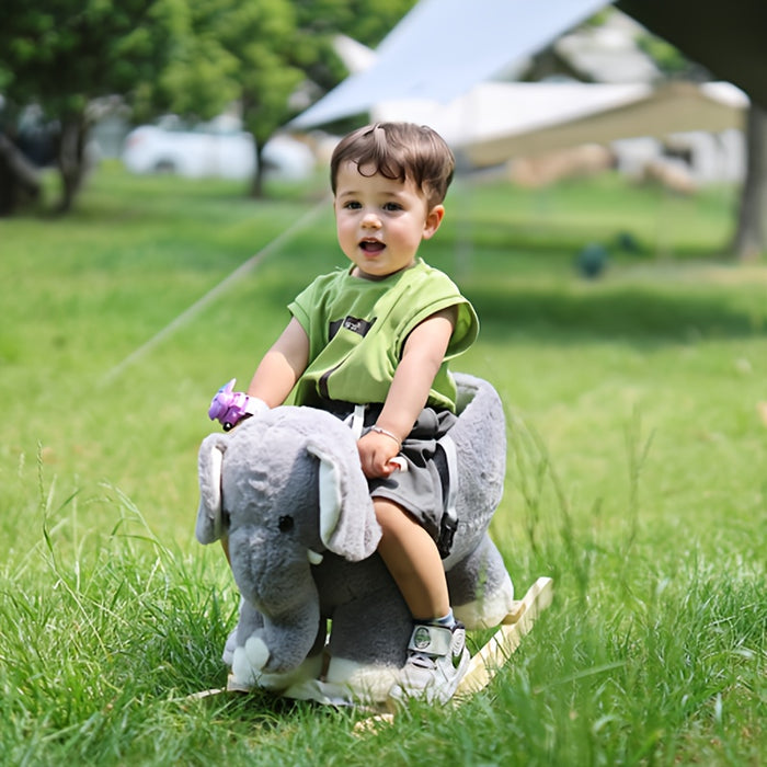 Elephant Rocking Horse, Baby Use, Home Outdoor Use, Baby Birthday Gift, Christmas Gift