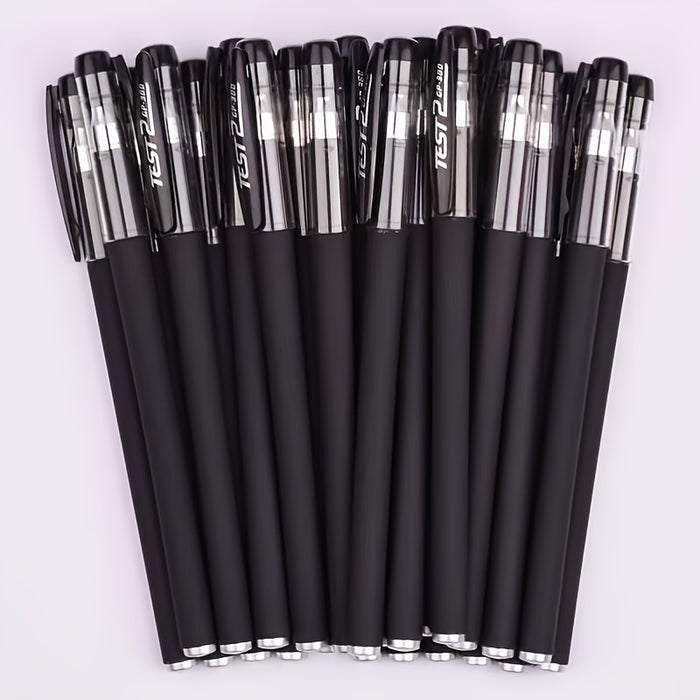 10-piece 10-Piece Gel Pen Set: Red, Black, Water & Carbon Pens for Students, Exams & Office Use
