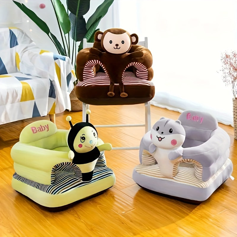 1 Cute Cartoon Youngsters Sofa Chair - Soft, Thickened, Sturdy Green Safe for Youngsters to Safely Learn to Sit And Play - Portable, Space-saving Design