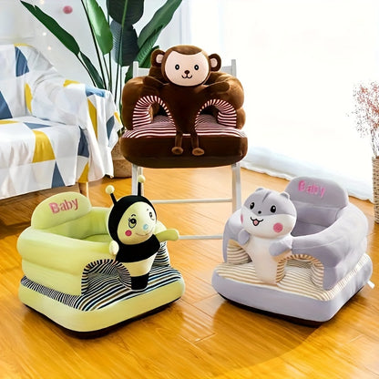 1 Cute Cartoon Youngsters Sofa Chair - Soft, Thickened, Sturdy Green Safe for Youngsters to Safely Learn to Sit And Play - Portable, Space-saving Design