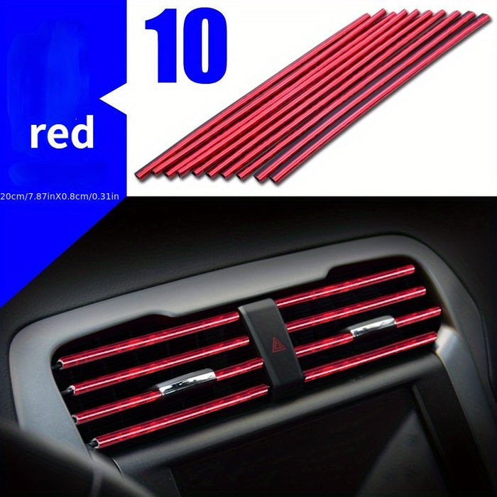 10pcs 10 Pcs Car Air Conditioner Outlet Decorative U-Shape Moulding Trim for Car Styling Door Edge Corner Protector