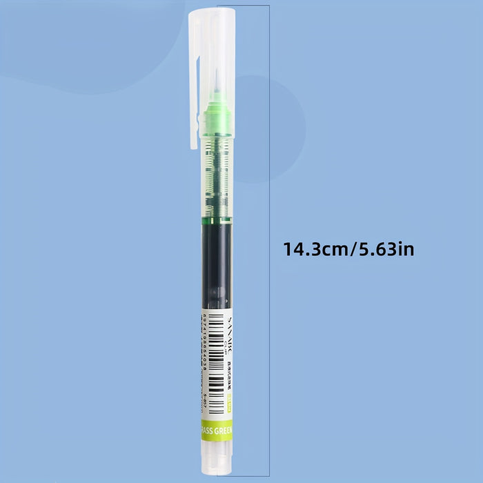 10-pack 10-Pack Quick-Drying Color Neutral Ballpoint Pens - 0.5mm Needle Carbon Pens for Students