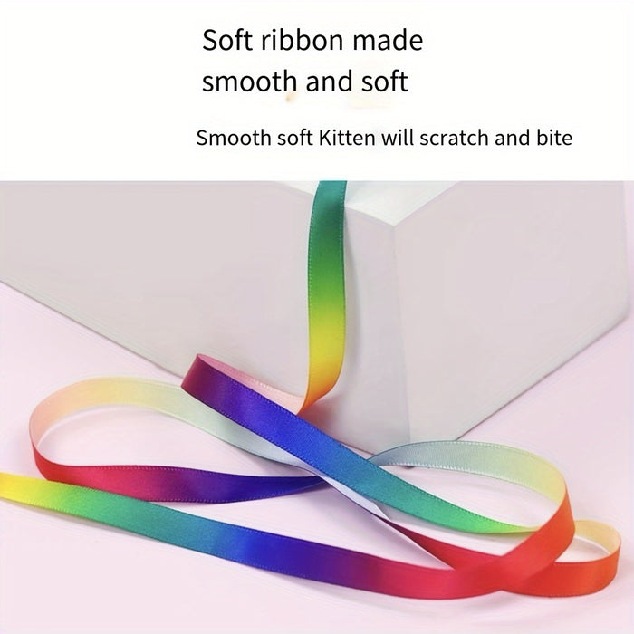 1pc Interactive Cat Toy with Ribbon Teaser Stick for Endless Fun and Playtime