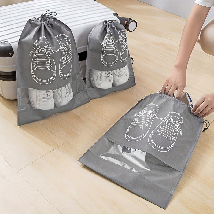 1pc Durable Travel Shoe Storage Bag with Drawstring Closure, Anti-Yellowing, Moisture-Proof, Dust-Free Protection for Shoes