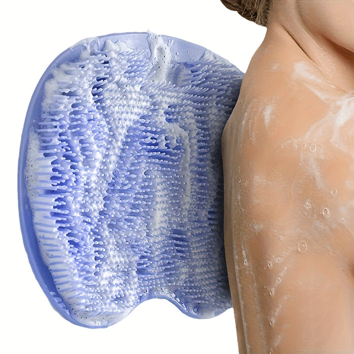 1pc Unscented Alcohol-Free Shower Foot Scrubber - Promotes Circulation, Exfoliates, Manual Operation, No Batteries, Bathroom Accessory