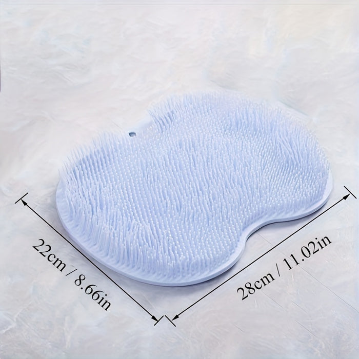1pc Unscented Alcohol-Free Shower Foot Scrubber - Promotes Circulation, Exfoliates, Manual Operation, No Batteries, Bathroom Accessory