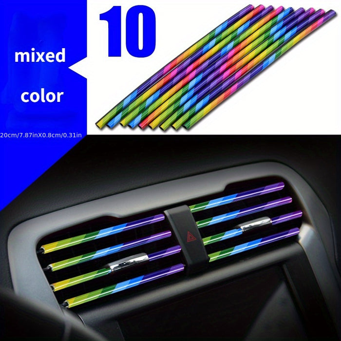 10pcs 10 Pcs Car Air Conditioner Outlet Decorative U-Shape Moulding Trim for Car Styling Door Edge Corner Protector